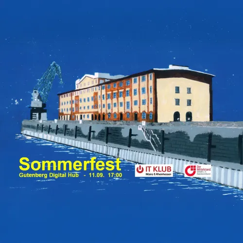 Ein Bild des Sommerfests des IT Klubs beim Gutenberg Digital Hub 2024