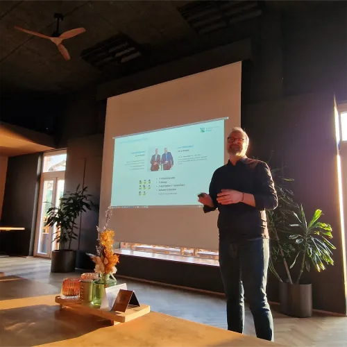 Bild von einem Vortrag der KnowledgeRiver GmbH